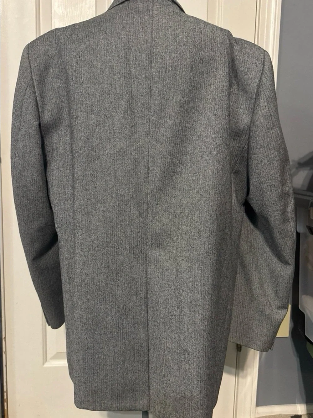 Vintage Gray Single-Breasted Blazer and pants